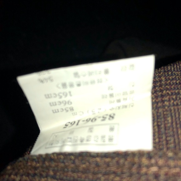 une] Brown Classic Plaid Wool Strapless Sexy Elegance Bodycon Strapless Dress - Picture 9 of 12